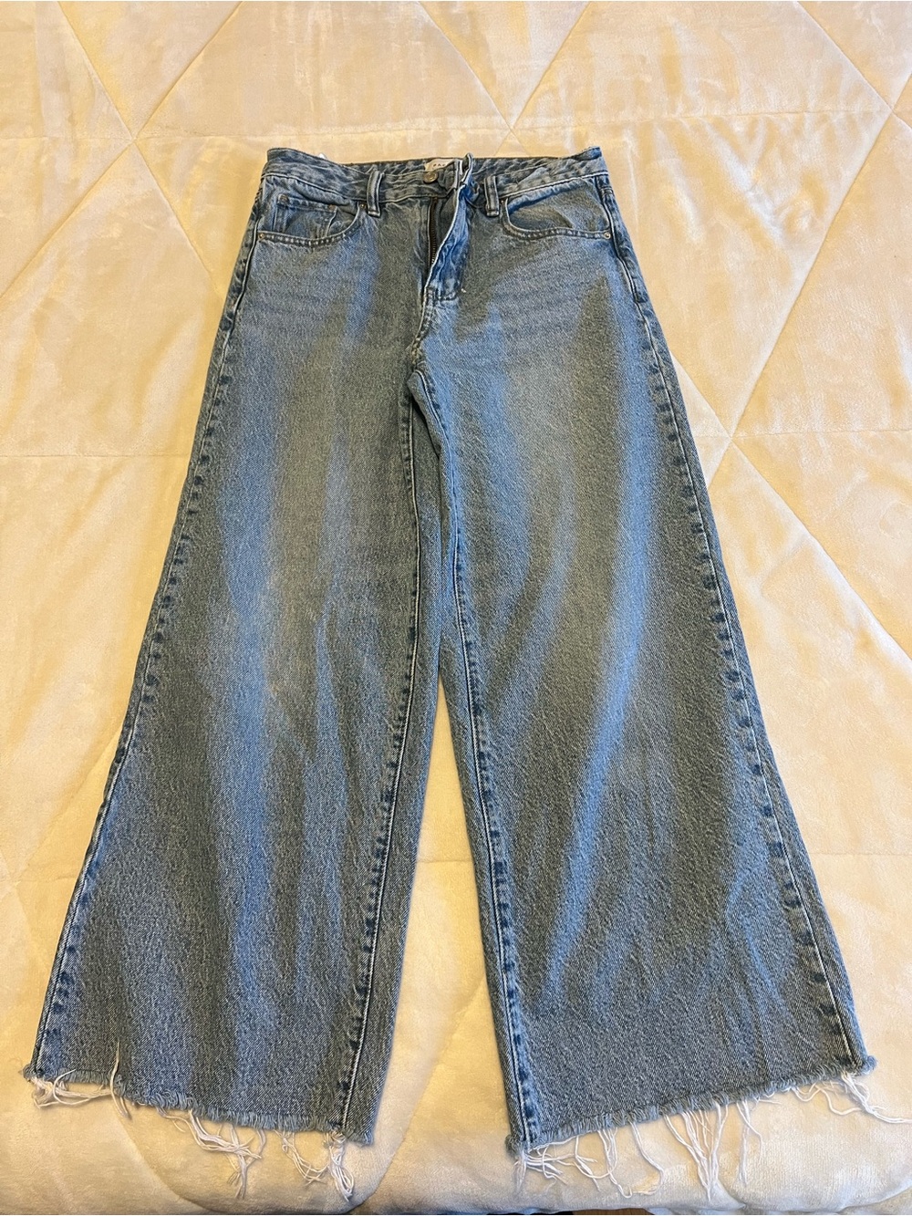 PacSun Light Blue High-Rise Wide Leg Jeans